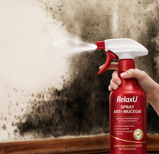 Spray Anti-Mucegai Profesional 750ml – Elimină și Previne Mucegaiul Rapid | RelaxU