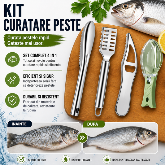 Kit Curatare Peste – Fără Mizerie în Bucătărie | RelaxFish