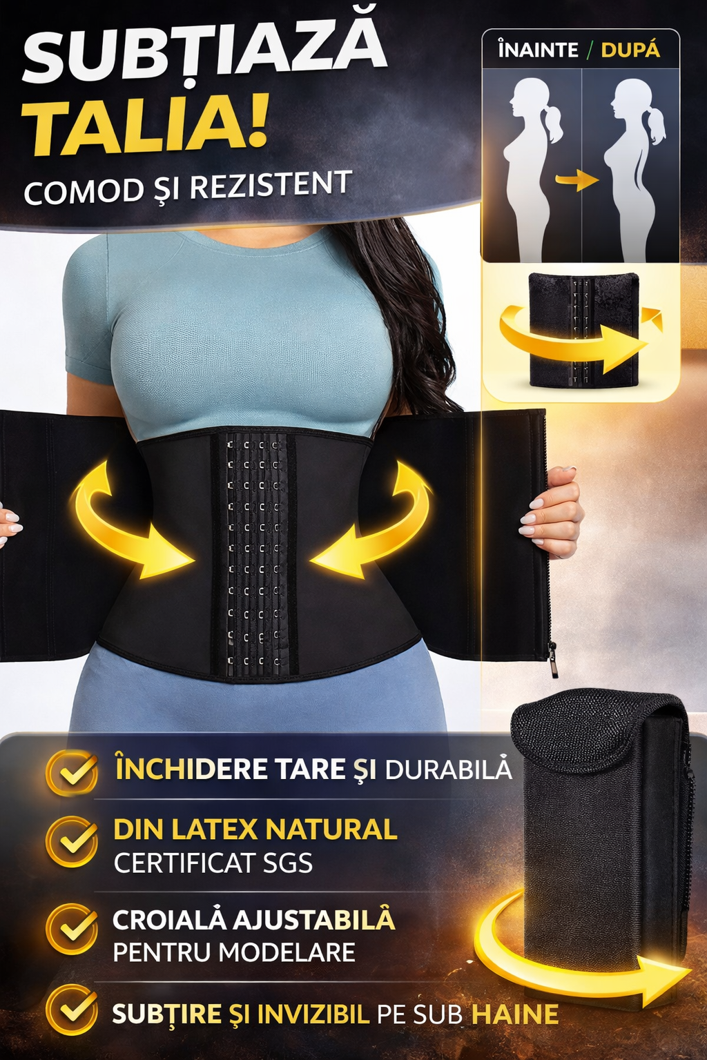Centură Modelatoare Sculptură Siluetă Rapidă