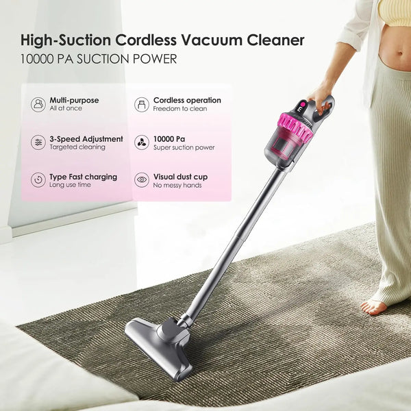 Velaris - Aspirator Portabil 5 în 1 Fără Fir cu UVC & HEPA, De Mână + Vertical