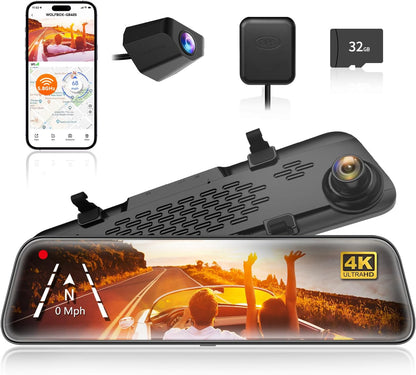 Oglinda DVR SmartViz – Camera Auto Fata + Spate pentru Parcare si Siguranta in Trafic