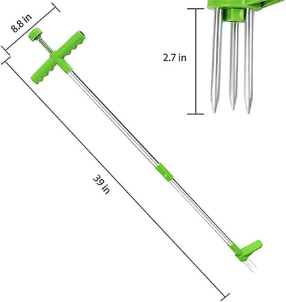 Extractor Profesional de Buruieni cu Pedală – Oțel Inoxidabil, Fără Aplecare | RelaxU