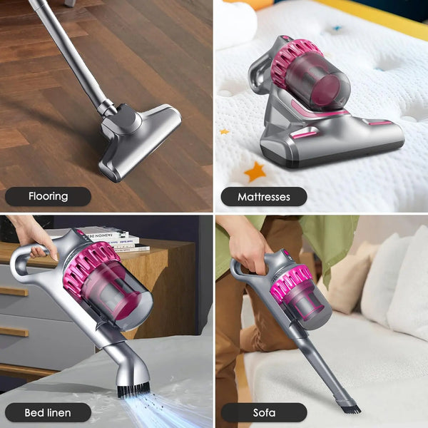 Velaris - Aspirator Portabil 5 în 1 Fără Fir cu UVC & HEPA, De Mână + Vertical RelaxU.ro