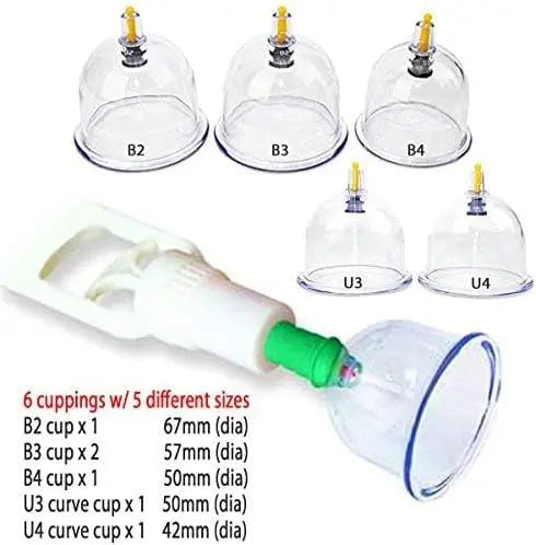 Set Cupping Vacuum Profesional Portabil RelaxU.ro