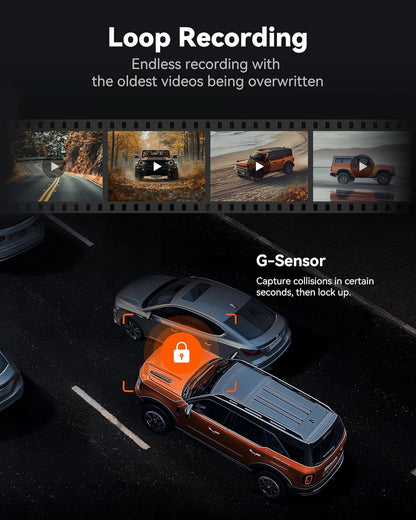 Oglinda DVR SmartViz – Camera Auto Fata + Spate pentru Parcare si Siguranta in Trafic