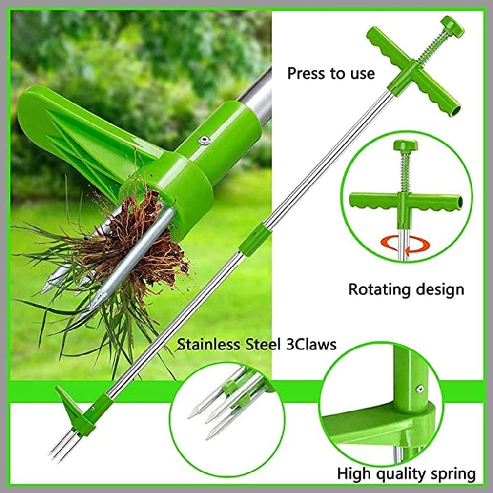 Extractor Profesional de Buruieni cu Pedală – Oțel Inoxidabil, Fără Aplecare | RelaxU