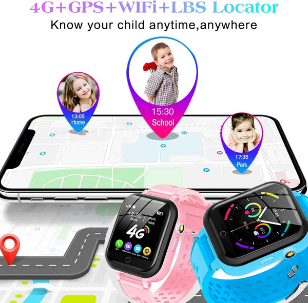 RelaxU Smartwatch Inteligent Copii GPS 4G, IP67, SOS
