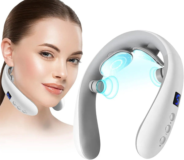 Aparat masaj cervical cu impulsuri electromagnetice RelaxU® portabil 3 moduri de masaj

