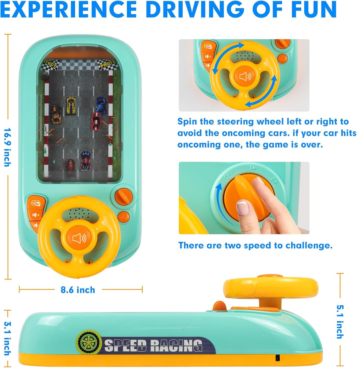 Volan Interactiv pentru Copii cu Sunete și Lumini – Joc Educațional Distractiv | RelaxU