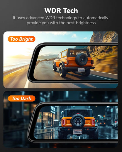 Oglinda DVR SmartViz – Camera Auto Fata + Spate pentru Parcare si Siguranta in Trafic