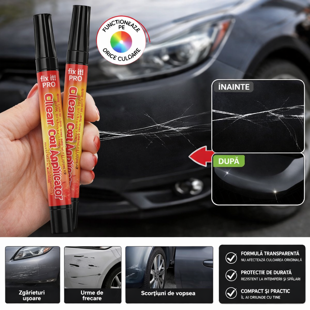 Pix Reparare Zgârieturi Auto Corecție Rapidă & Finish Invizibil