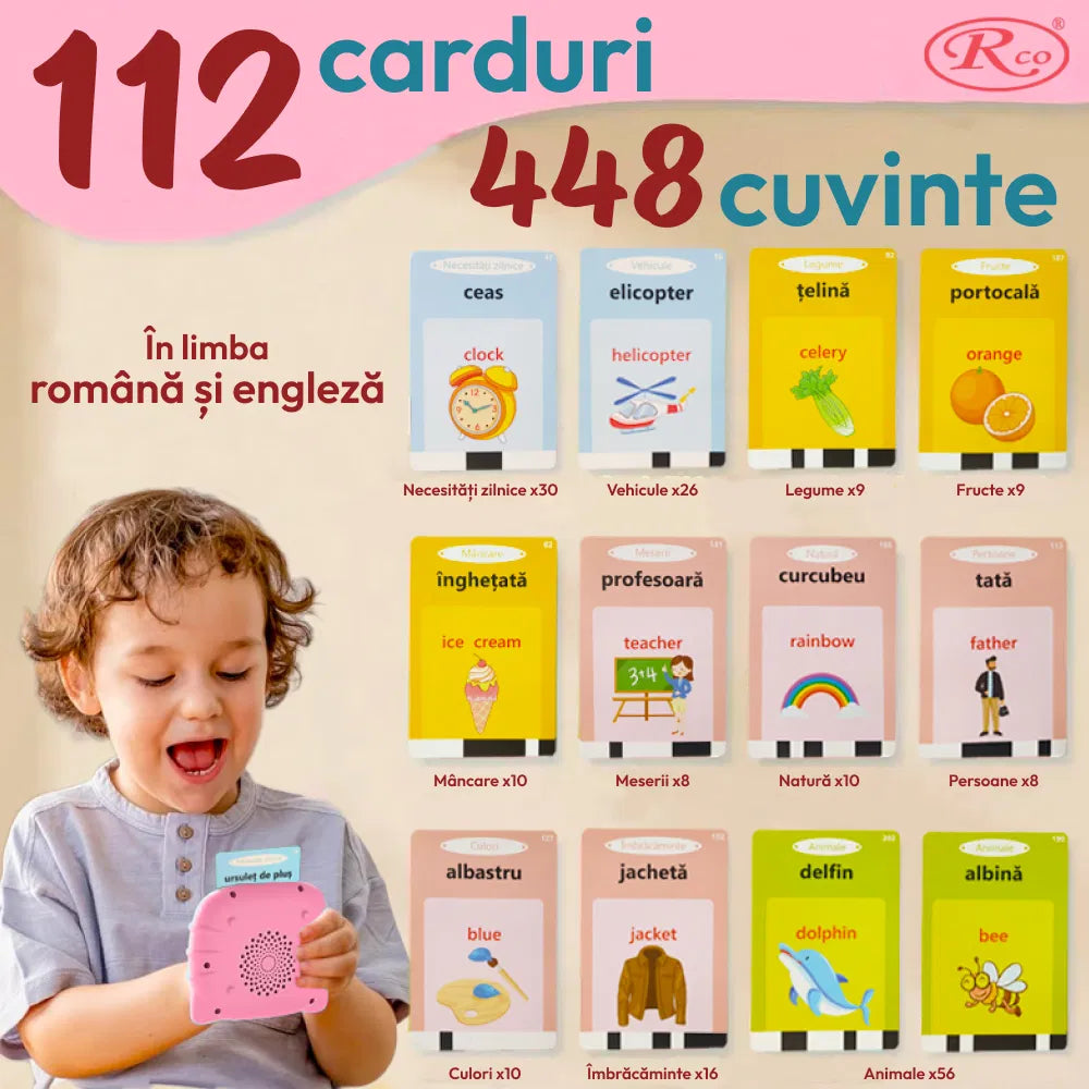 Carduri Vocale Învățare Engleza 448 cuvinte