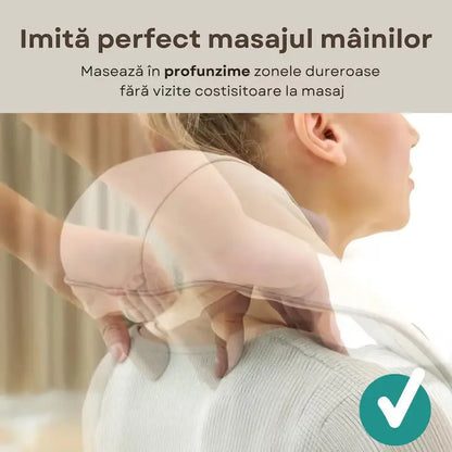 Aparat Masaj Cervical RelaxU® pentru Relaxare Musculara, Functie Incalzire - RelaxU.ro