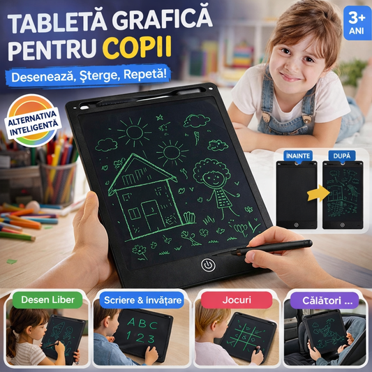 Tabletă LED Scris & Desen – Alternativă Inteligentă pentru Copii